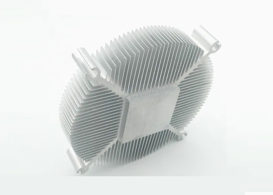 Electrophoretic / Silvery Anodized Aluminum High Power Heat Sink Extrusion Profiles