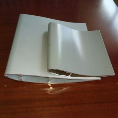 6063 6061 Customized CNC Machining Aluminum Low Speed Ceiling Fan Blade Profile Silvery Powder Painting