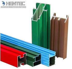Customerized Aluminum Window Extrusion Profiles Wooden Finished 6005 / 6061 / 6063