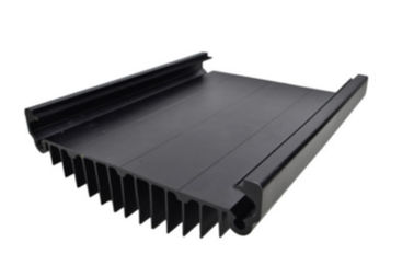 ইলেকট্রনিক্স / বৈদ্যুতিক কভার জন্য কালো Anodized অ্যালুমিনিয়াম এক্সট্রুশন