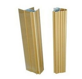 10 um Anodized 6063-T5 এক্সট্রুড অ্যালুমিনিয়াম প্রোফাইল সহচরী দরজা / হালকা ডায়াল টাইটানিয়াম
