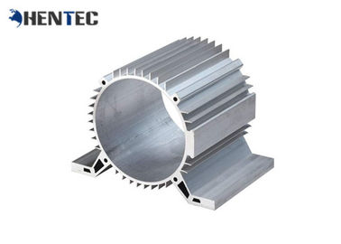 রূপালী Anodized শিল্প প্রোফাইল সিস্টেম অ্যালুমিনিয়াম সিলিন্ডার শেল / অ্যালুমিনিয়াম তাপ বেসিনে