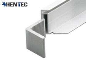 সিলভার Anodised ক্ষমতা সৌর ফ্রেম, অ্যালুমিনিয়াম খাদ সৌর প্যানেল মাউন্ট ফ্রেম