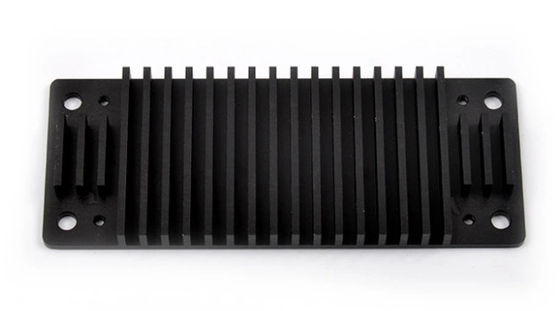 কালো Anodized 6005 T6 Heatsink এক্সট্রুশন প্রোফাইল
