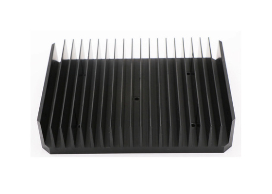 কালো Anodized 6060 অ্যালুমিনিয়াম Heatsink এক্সট্রুশন প্রোফাইল T66